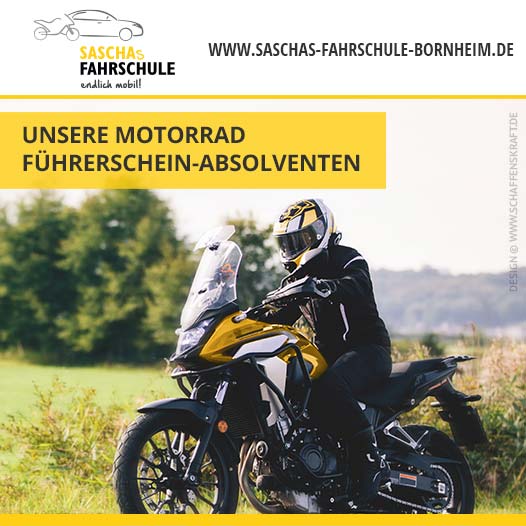 Unsere Motorrad  Führerschein-Absolventen