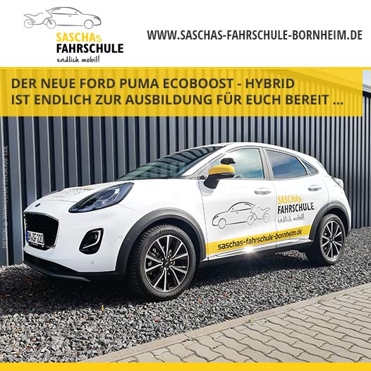 Der neue Ford Puma EcoBoost - HYBRID ist endlich zur Ausbildung für Euch bereit ...