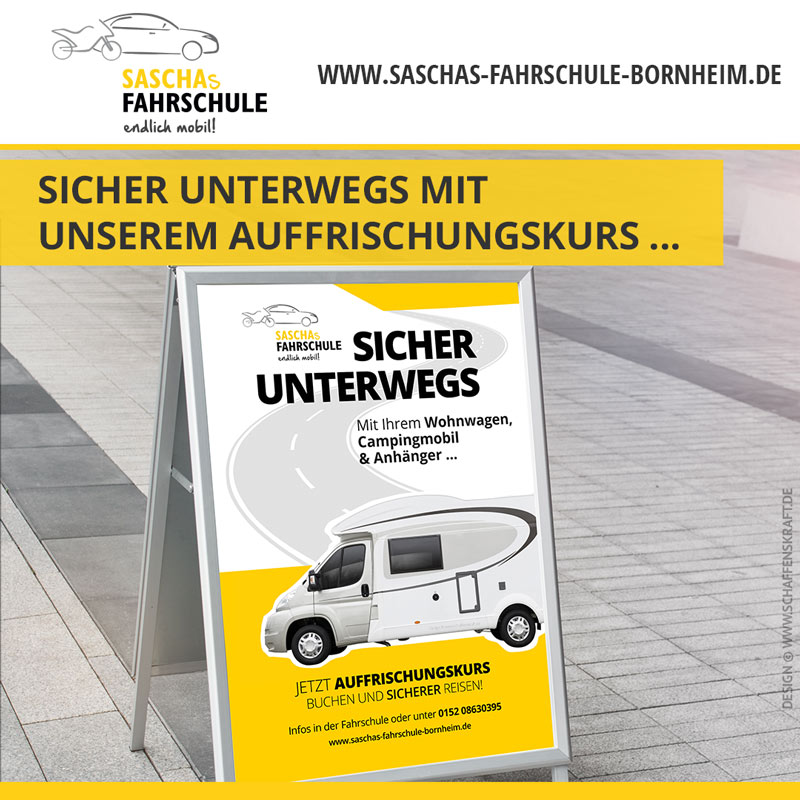 Sicher unterwegs mit unserem Auffrischungs­kurs ...